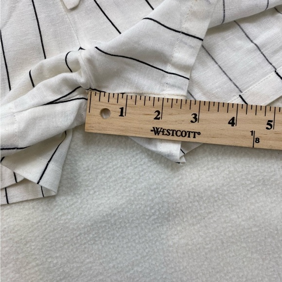 Billabong‎ Women’s White w/Black Stripes Come At Me High Waisted Short Sz L - Picture 4 of 13